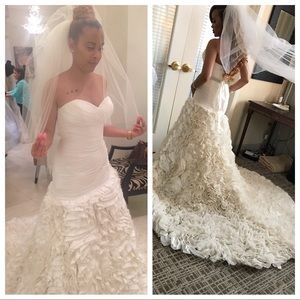 Beautiful ivory wedding dress